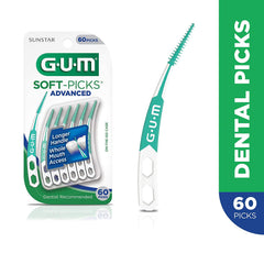 GUM Soft-Picks Advanced Dental Picks, 60 Count