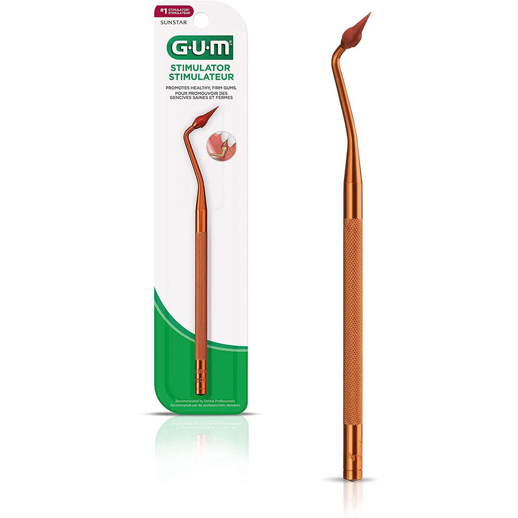 GUM Stimulator Permanent Handle with Rubber Tip - 1 count
