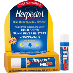 Herpecin L Lip Balm Stick, SPF 30 & Lysine, 0.1 oz Tube