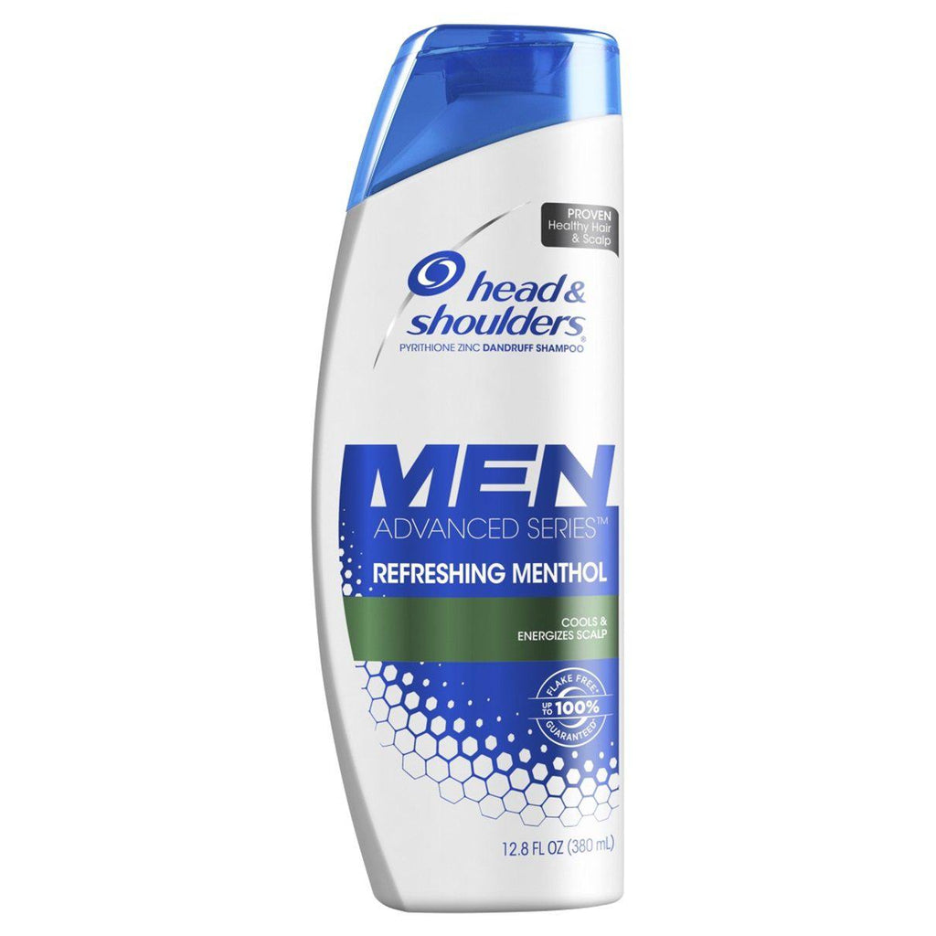 Head and Shoulders Men's Refreshing Menthol Anti- Dandruff Shampoo, 12.8 Ounce