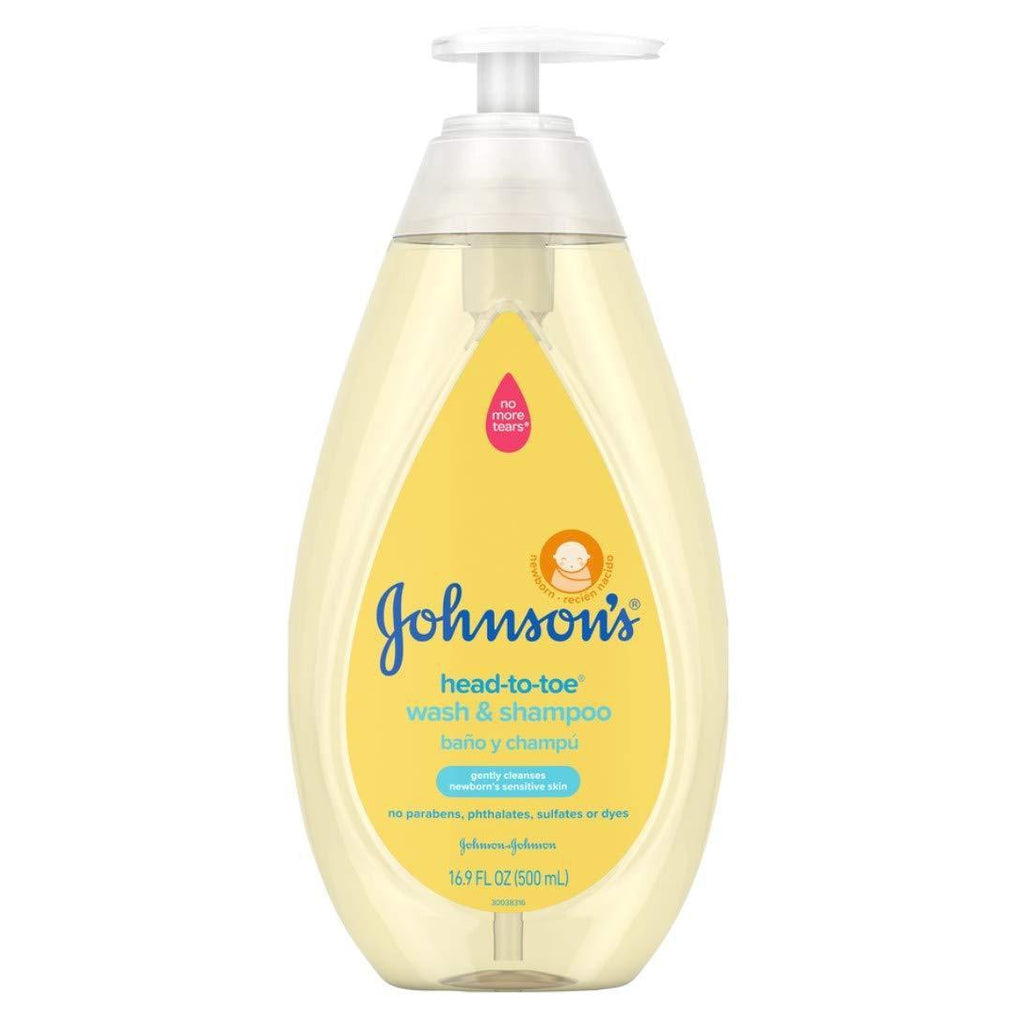 Johnsons Baby Head-To-Toe Wash & Shampoo 16.9 Ounce Pump (500ml)