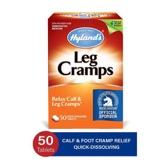 Hyland's Leg Cramps Tablets, Natural Relief of Calf, Leg and Foot Cramp, 50 Count*