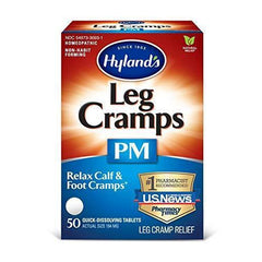Hyland's Leg Cramps PM Nighttime Tablets, Natural Relief of Calf, Leg and Foot Cramp at Night, 50 Count
