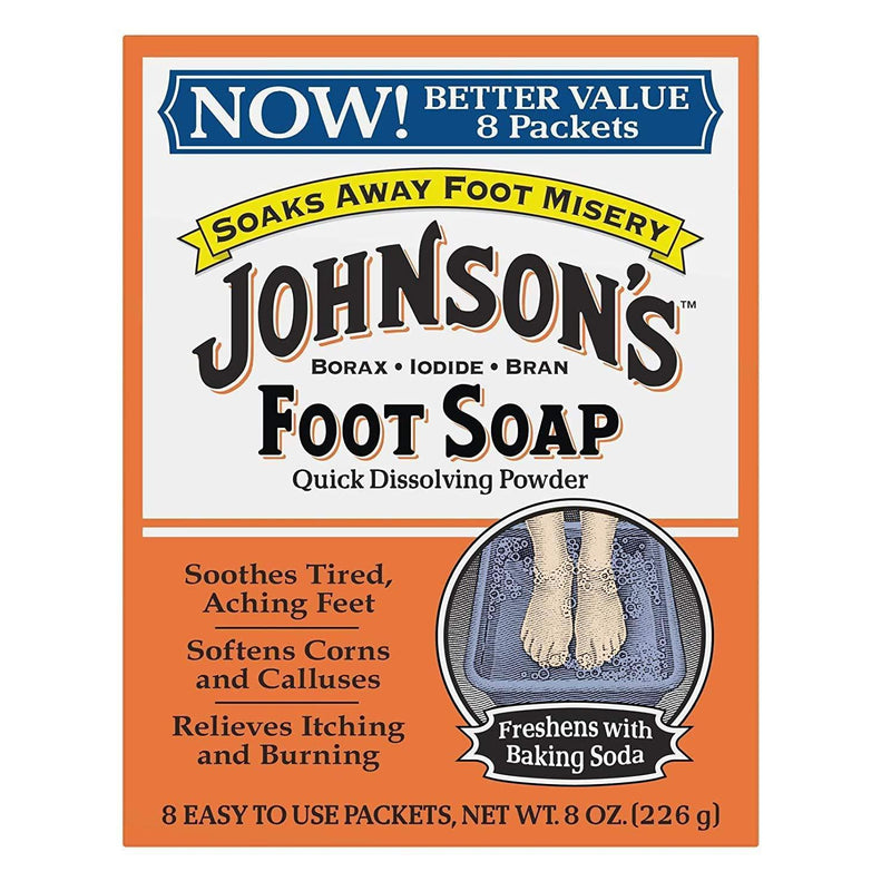 Johnson's Foot Soap, 8 Packets, 1 Ounce per Packet