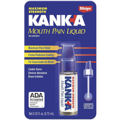 Kank-A Mouth Pain Liquid, Maximum Strength - 0.33 Oz