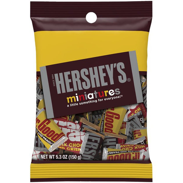 Hershey HERSHEY'S Miniatures Chocolate Candy Assortment | Silver Rod ...