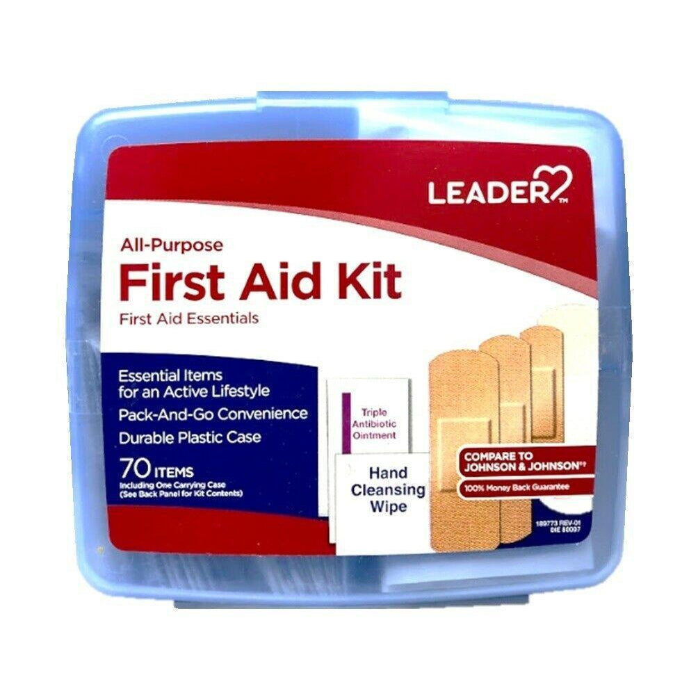 Leader First Aid Kit, 70 Pieces