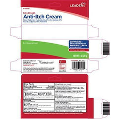 Leader Extra Strength Anti- Itch Cream, Diphenhydramine HCl 2% and Zinc Acetate 0.7%, 1 Oz