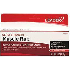 Leader Ultra Strength Muscle Rub Cream, 4 oz.
