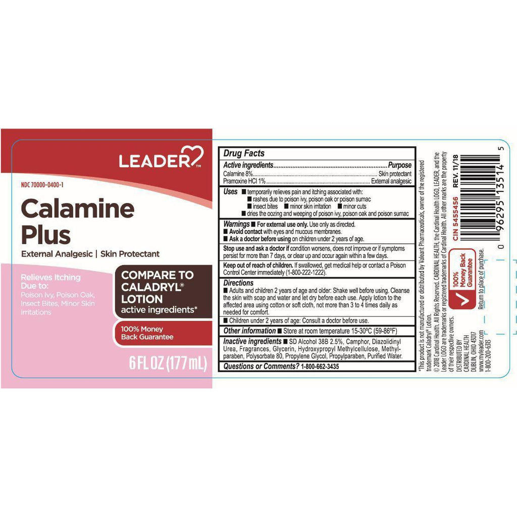 Leader Calamine Plus Lotion, 6 Fl Oz*