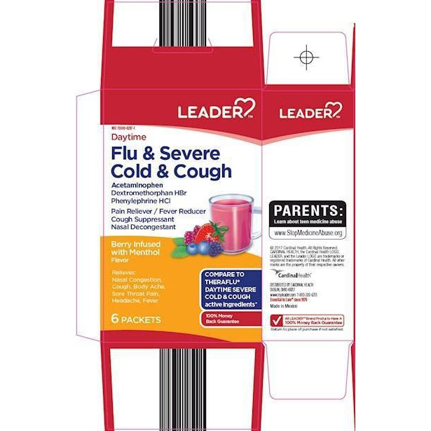 Leader Flu And Severe Cold And Cough, 6 Packets