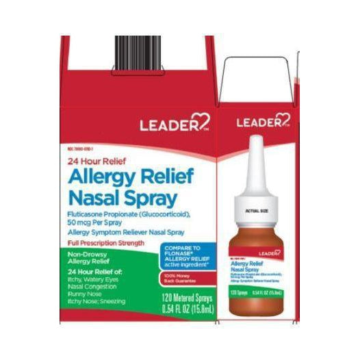 Leader Allergy Relief Nasal Spray, 120 Metered Sprays