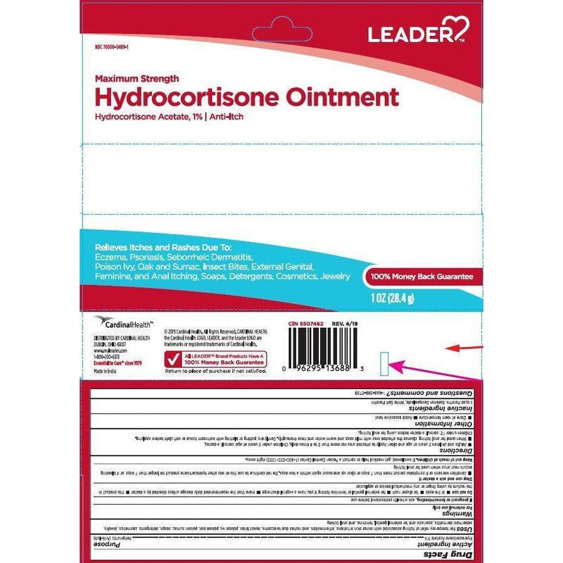 Leader Maximum Strength Hydrocortisone Ointment, 1 Oz