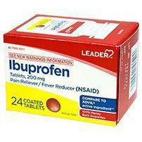Leader Ibuprofen 200mg Tablets, 24 Count