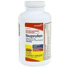 Leader Ibuprofen 200mg Caplets, 500 Count
