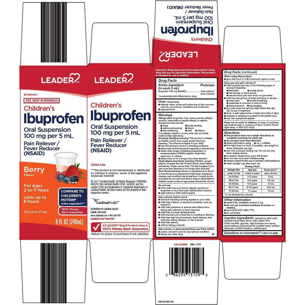Leader Children's Ibuprofen, Berry Flavored, 4 fl. oz.