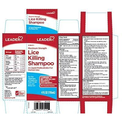 Leader Maximum Strength Lice Killing Shampoo, 4 Fl Oz
