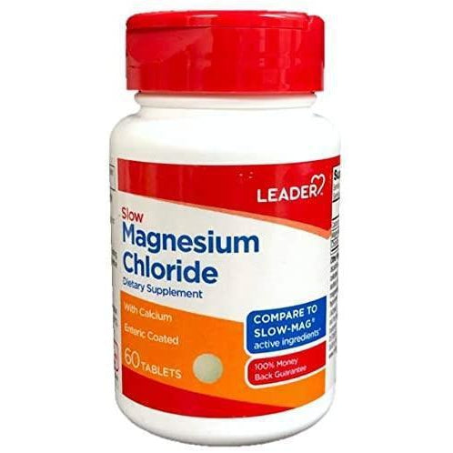 Leader Slow Magnesium Chloride, Enteric Coated, 60 Tablets