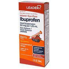 Leader Infant's Oral Suspension, 50mg Ibuprofen, Berry Flavored, 1 fl. oz