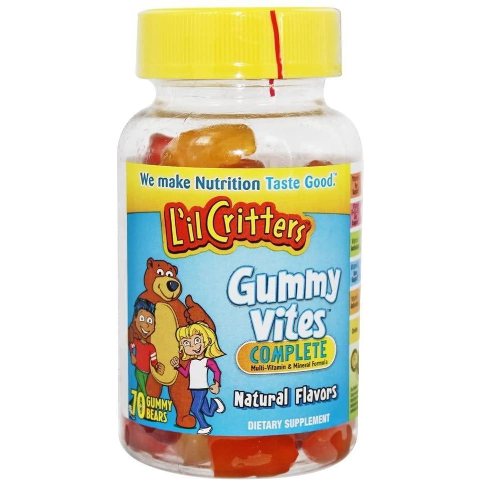 L'il Critters Gummy Vites Fruit Flavored Multi-Vitamins and Minerals for Kids, 70 gummies