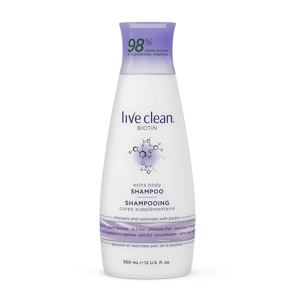 Live Clean Biotin Extra Body Shampoo, 12 Oz.