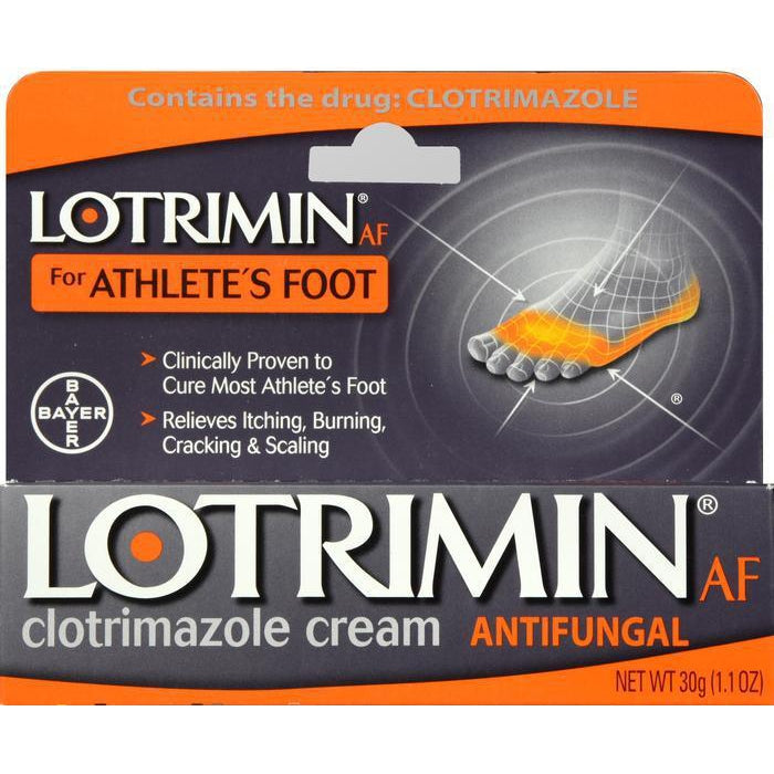 Lotrimin AF Cream for Athlete's Foot, Clotrimazole 1%, 1.1 Ounce