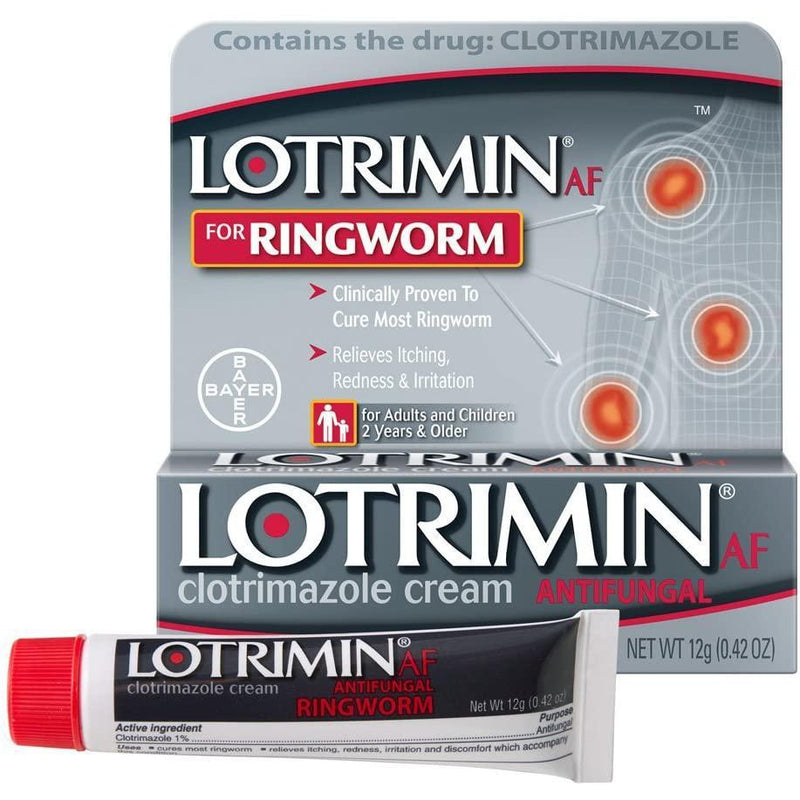 LotriminAF Ringworm Cream, Clotrimazole 1%, .42 Ounce