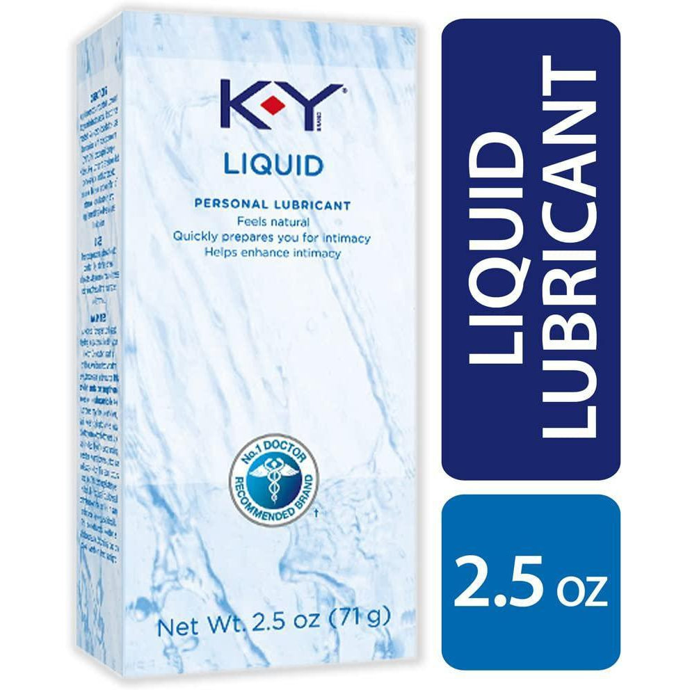 K-Y Liquid Personal Water Based Lubricant, 2.5 Ounce