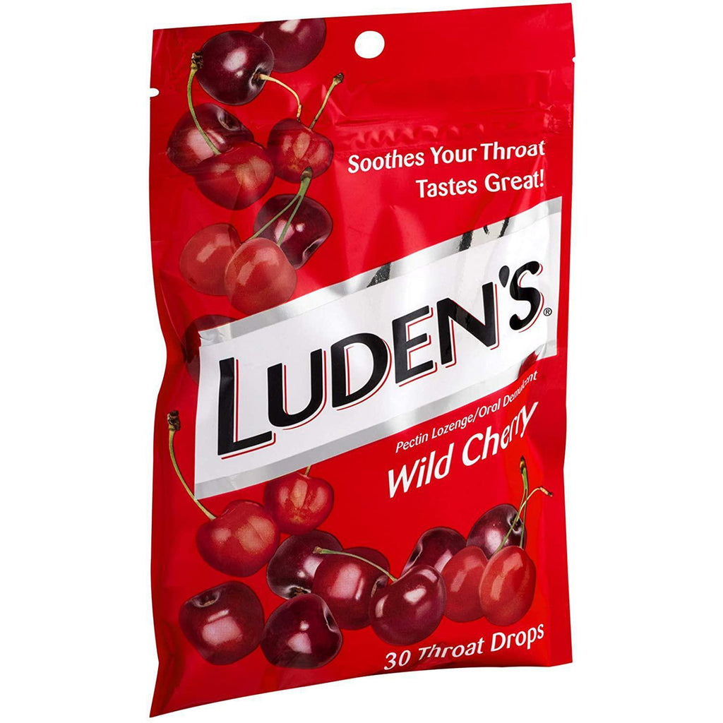 Luden's Wild Cherry Throat Drops, 30 Drops*
