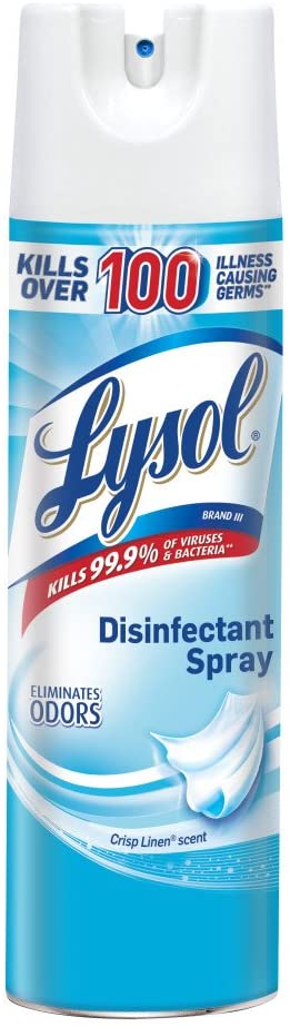 Lysol Disinfectant Spray, Crisp Linen Scent, 12.5 Oz., 1 Can