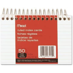 Mead Wirebound Ruled Index Cards, 3