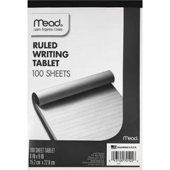 Mead Ruled Writing Tablet, 100 Sheets