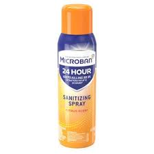 Microban 24 Hour Sanitizing Spray, Citrus Spray, 15 Oz., 1 Bottle