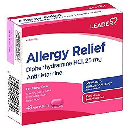 Leader Allergy Relief MiniTabs, 48 COUNT