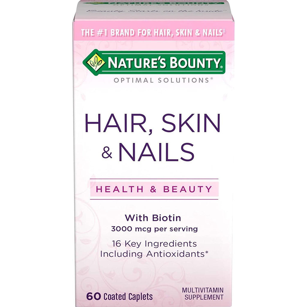 Nature's Bounty Optimal Solutions Hair, Skin & Nails Formula, 60 Tablets