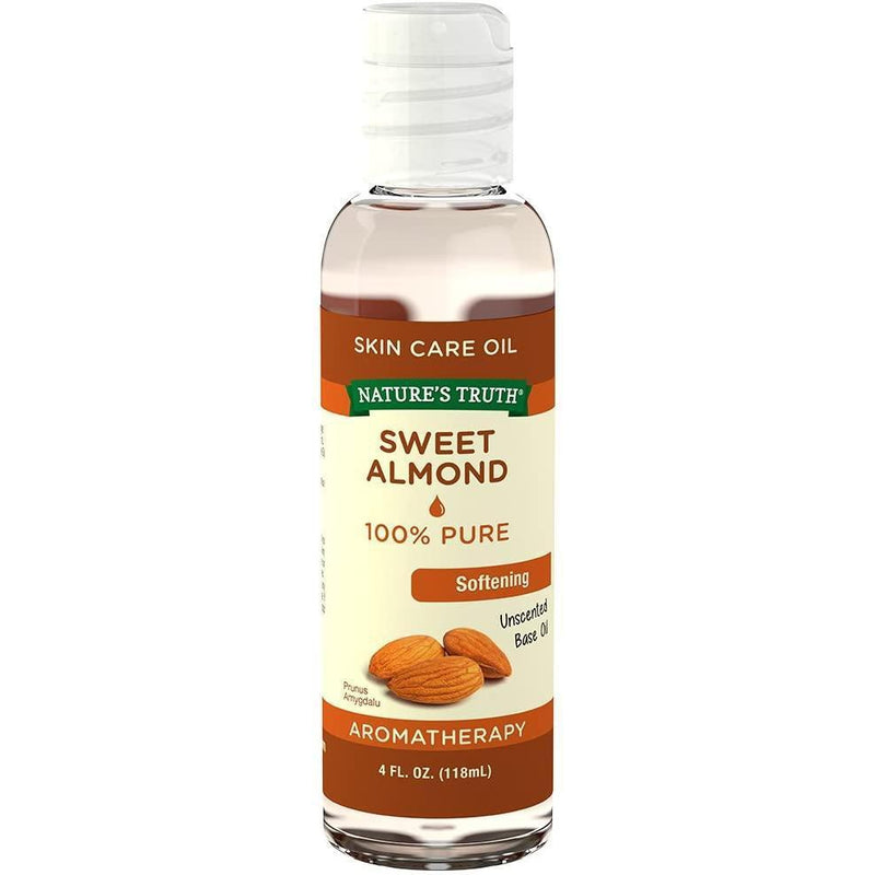 Nature's Truth Cold Pressed Skin Care Base Oil, Sweet Almond, 4 fl oz