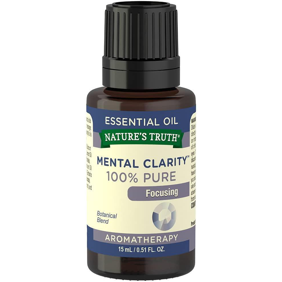 Nature's Truth Focusing 100% Pure Essential Oil, Mental Clarity, 0.51 Fluid Ounce