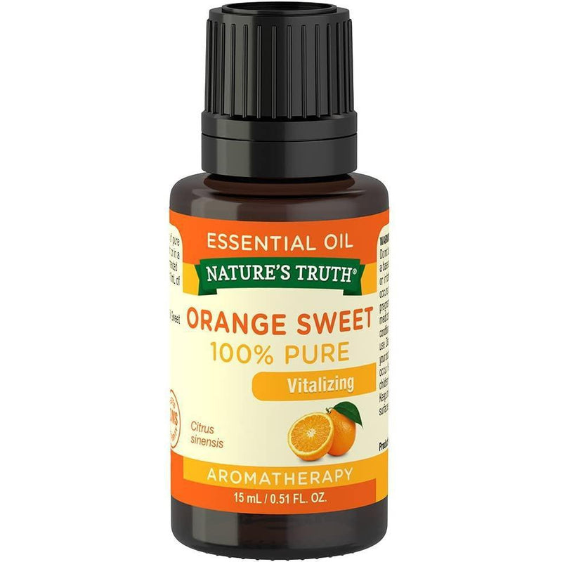 Nature's Truth Vitalizing 100% Pure Essential Oil, Orange Sweet, 0.51 Fluid Ounce