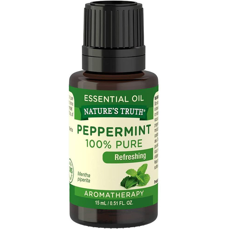 Nature's Truth Refreshing 100% Pure Essential Oil, Peppermint, 0.51 Fluid Ounce