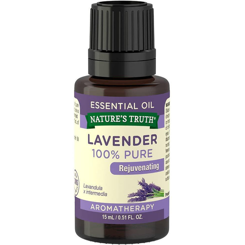 Nature's Truth Rejuvenating 100% Pure Essential Oil, Lavender, 0.51 Fluid Ounce