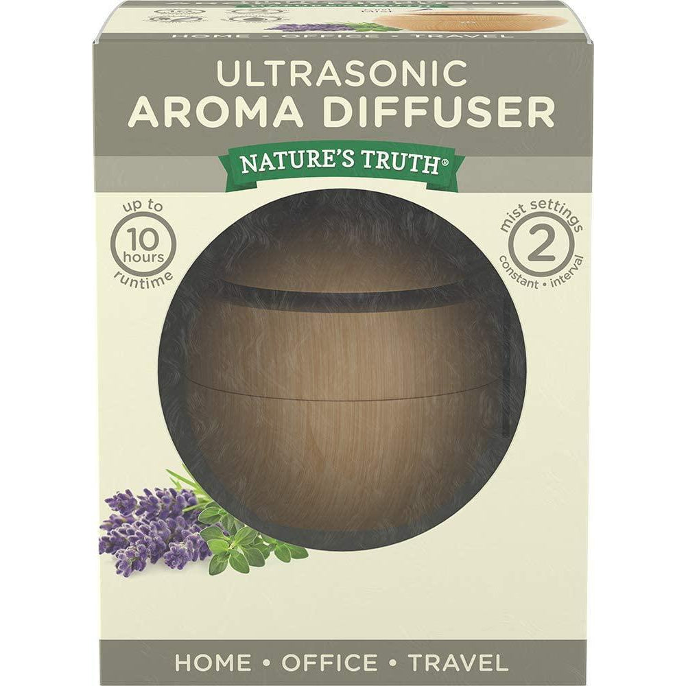 Nature's Truth Ultra-Sonic Aromatherapy Elegant Wood-Look Diffuser w/ USB Adapter, 1 ea