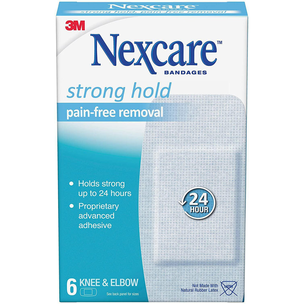 Nexcare Sensitive Skin Bandages for Knee and Elbow, 2" x 4" 6 Bandages*