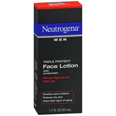Neutrogena Men Triple Protect Face Lotion with Sunscreen SPF 20 - 1.70 oz