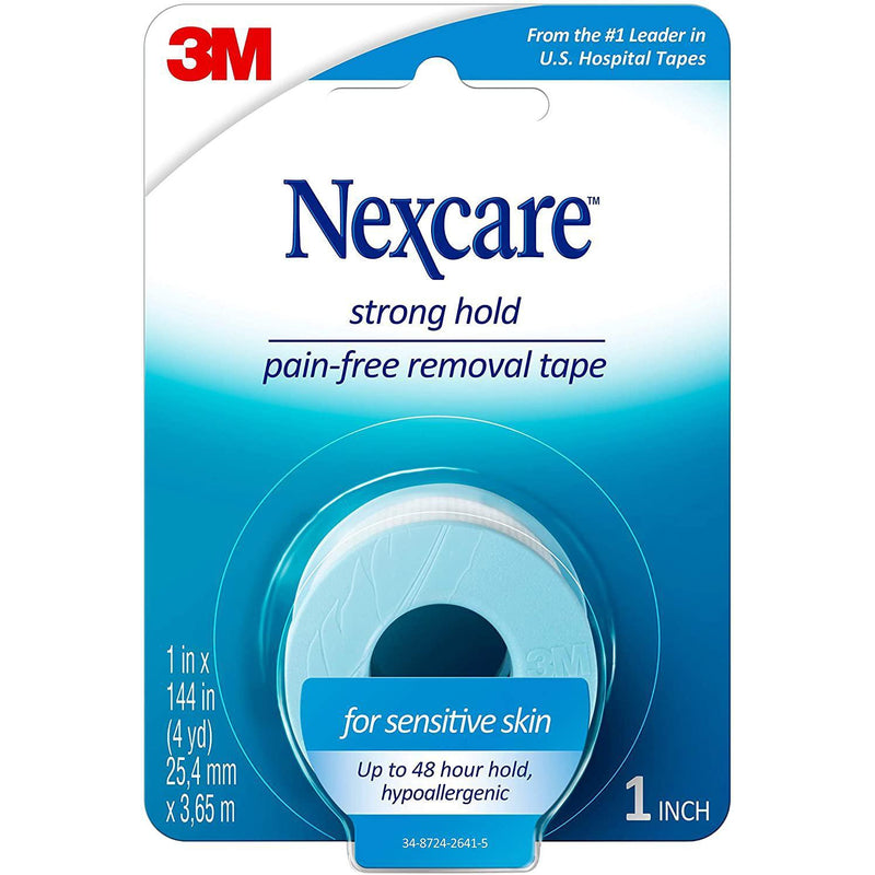 Nexcare Strong Hold Pain-Free Removal Tape, 1" x 144," One Count