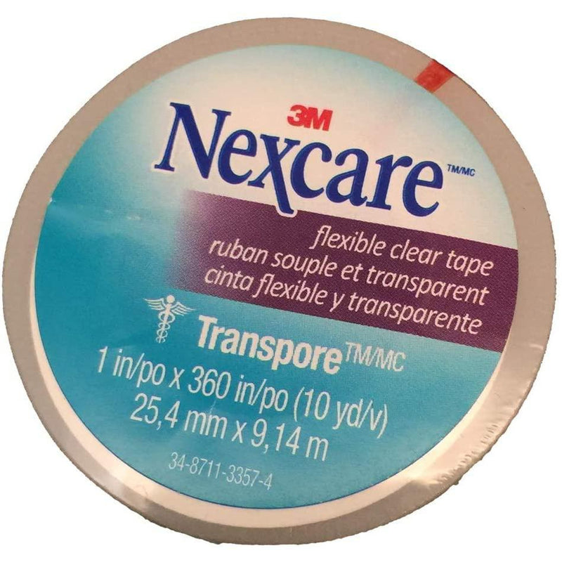 Nexcare Transpore First Aid Tape, 1" x 360," One Count