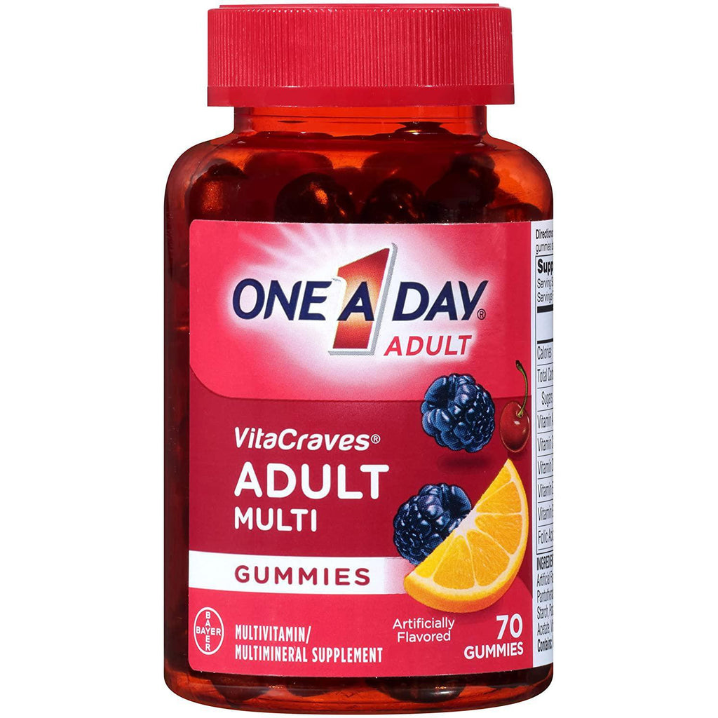 One A Day VitaCraves Adult Multivitamin Gummies, 70 gummies