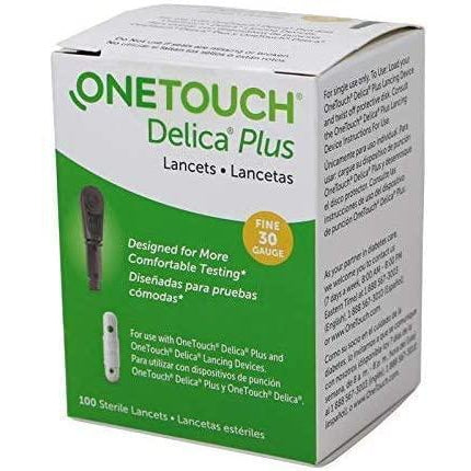 One Touch Delica Plus Lancets, Fine, 30 G, 100 count