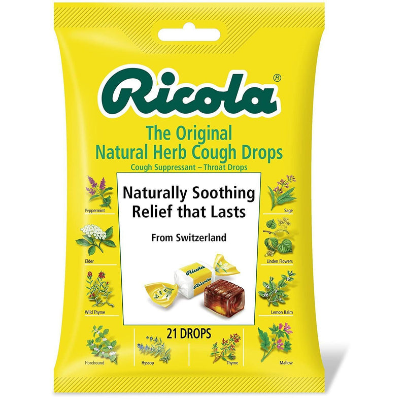 Ricola Original Herb Cough & Throat Drops, 21 Drops (2-Pack)
