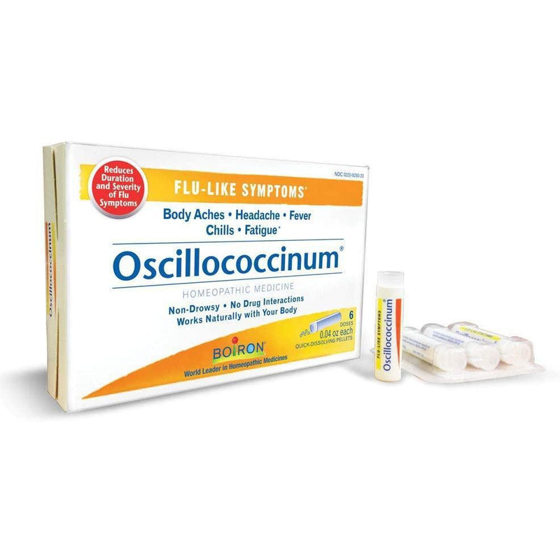 Boiron - Oscillococcinum Quick-Dissolving Pellets for Flu-Like Symptoms, 6 Doses