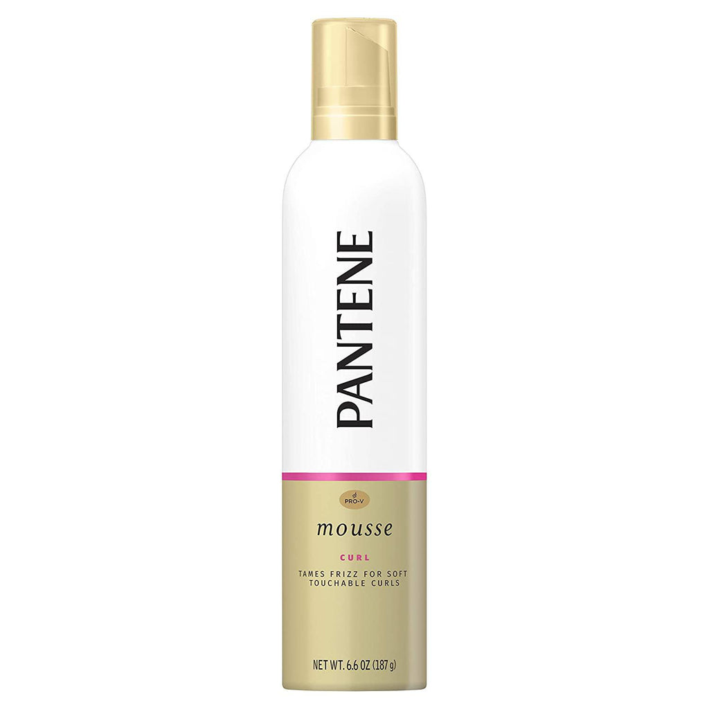 Pantene Pro-V Curl Mousse to Tame Frizz for Soft, Touchable Curls, 6.6 Oz.